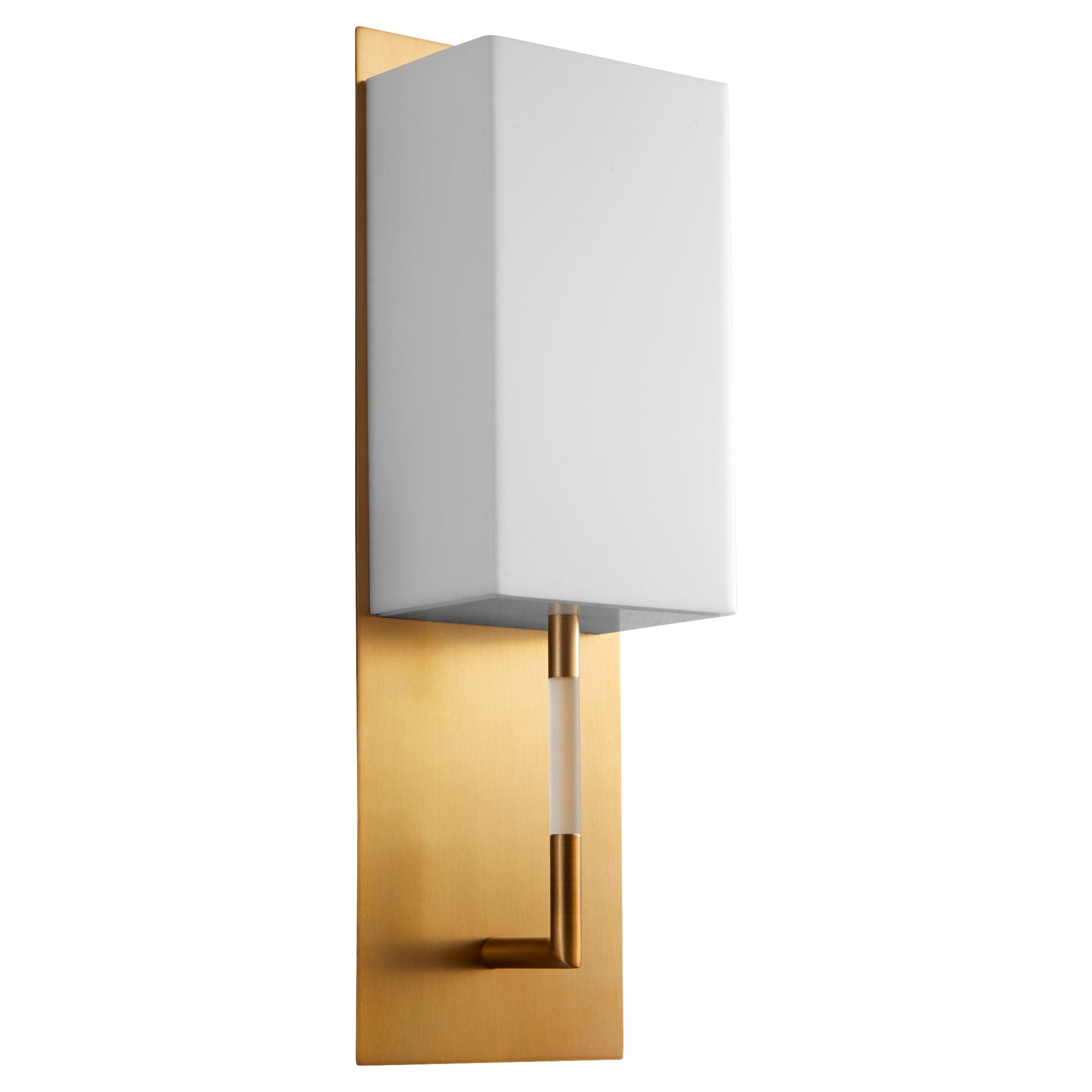 Oxygen Lighting 3-564-27 Vanity Light Fixture, UL Damp Rated, Aged Bra