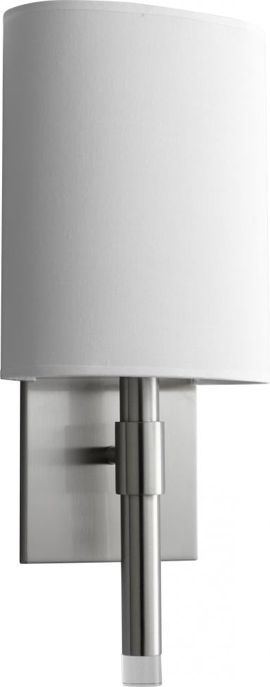 Oxygen Lighting BEACON 3-587-124 Exterior Transitional - Satin Nickel W White Linen