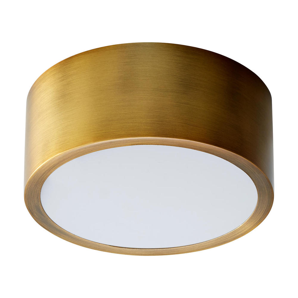 Oxygen Lighting PEEPERS 3-600-40 Flush Mount LED Ceiling Light Fixture - Aged Brass (Open Box)