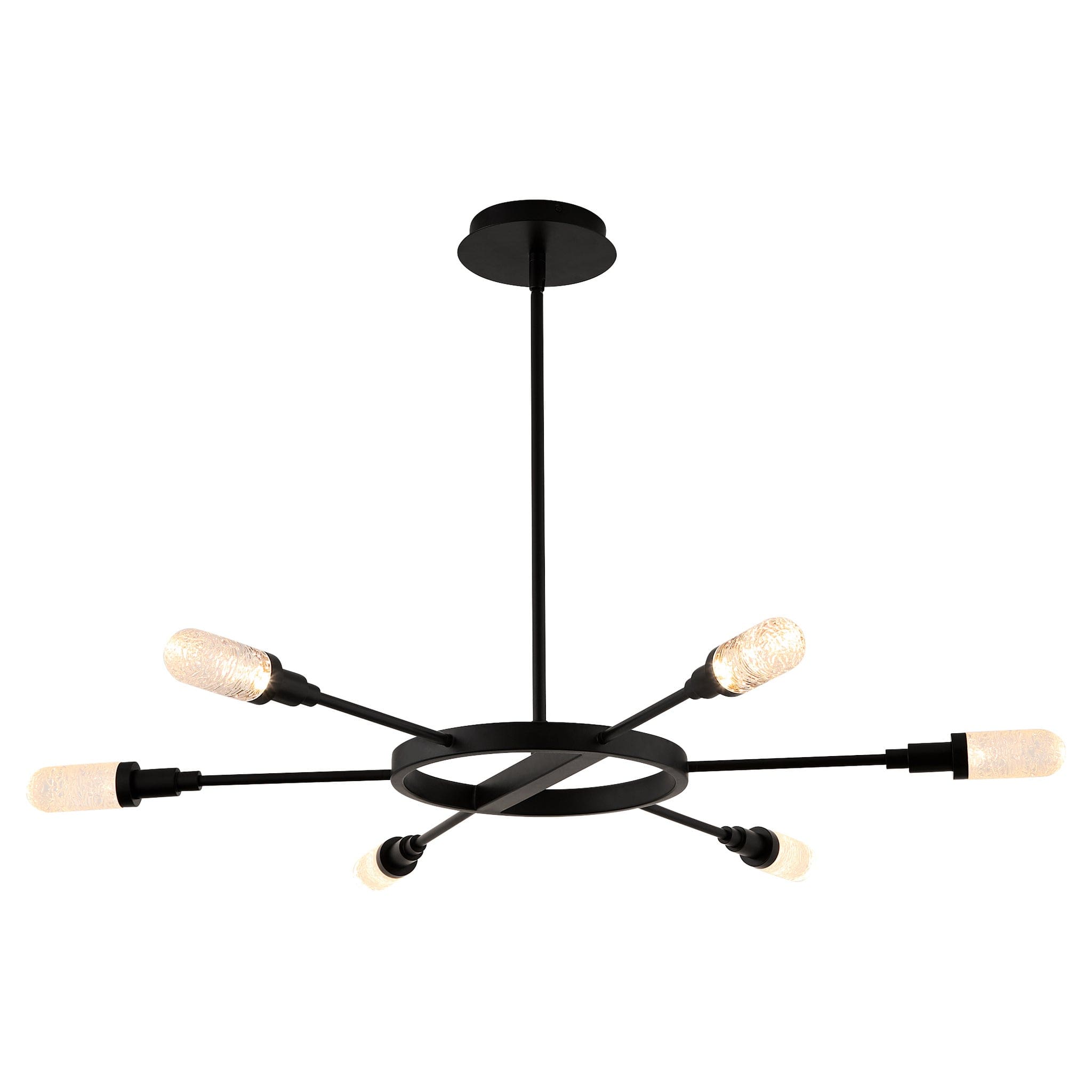 Oxygen Lighting SPERANO 3-6118-15 Vintage Chandelier - Matte Black