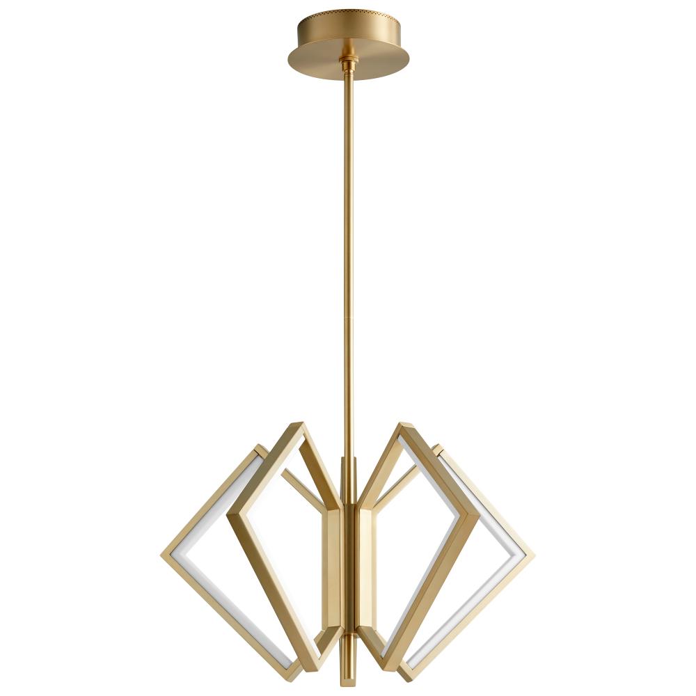 Oxygen Lighting ACADIA 3-6142-40 Chandelier Traditional - Aged Brass