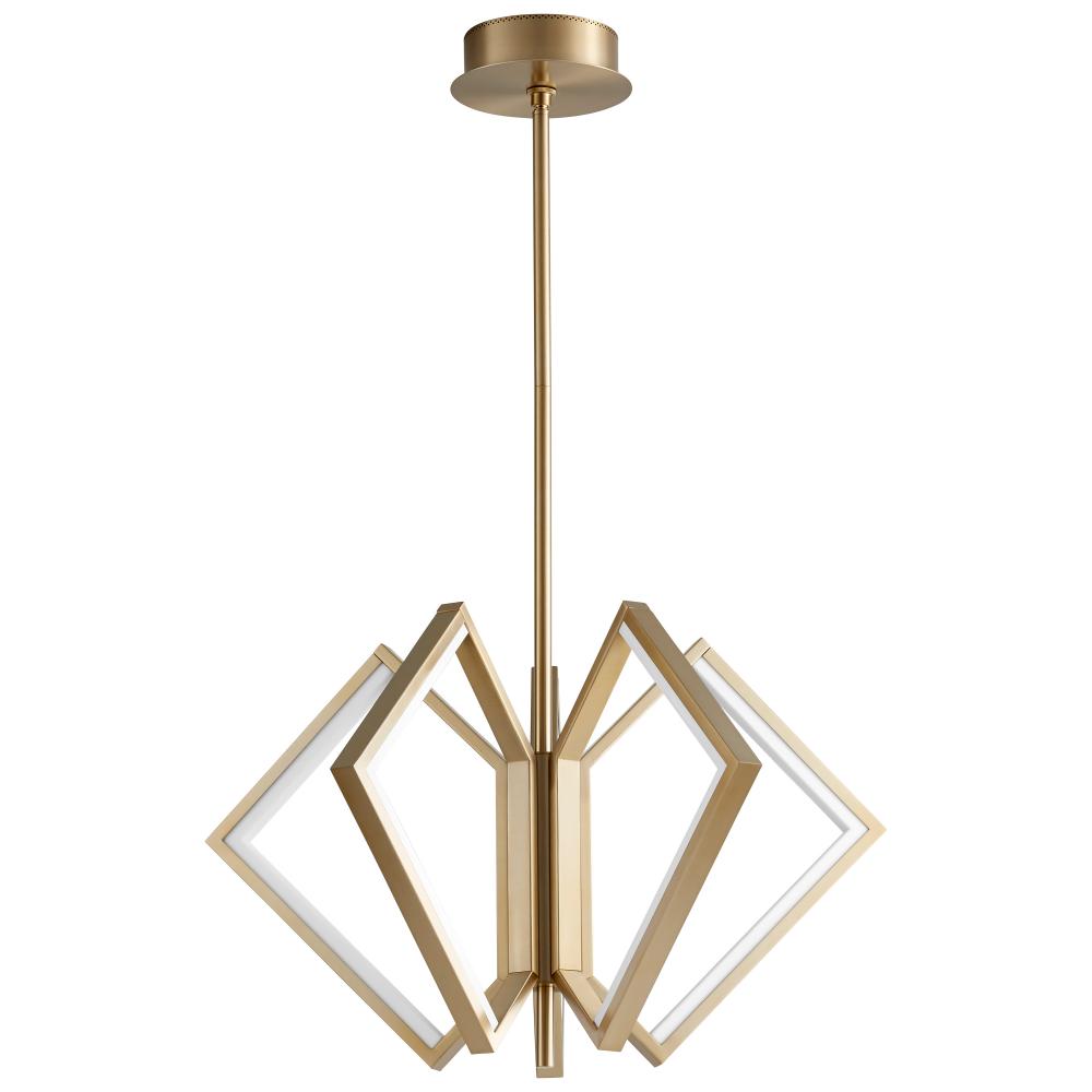 Oxygen Lighting ACADIA 3-6143-40 Chandelier Traditional - Aged Brass