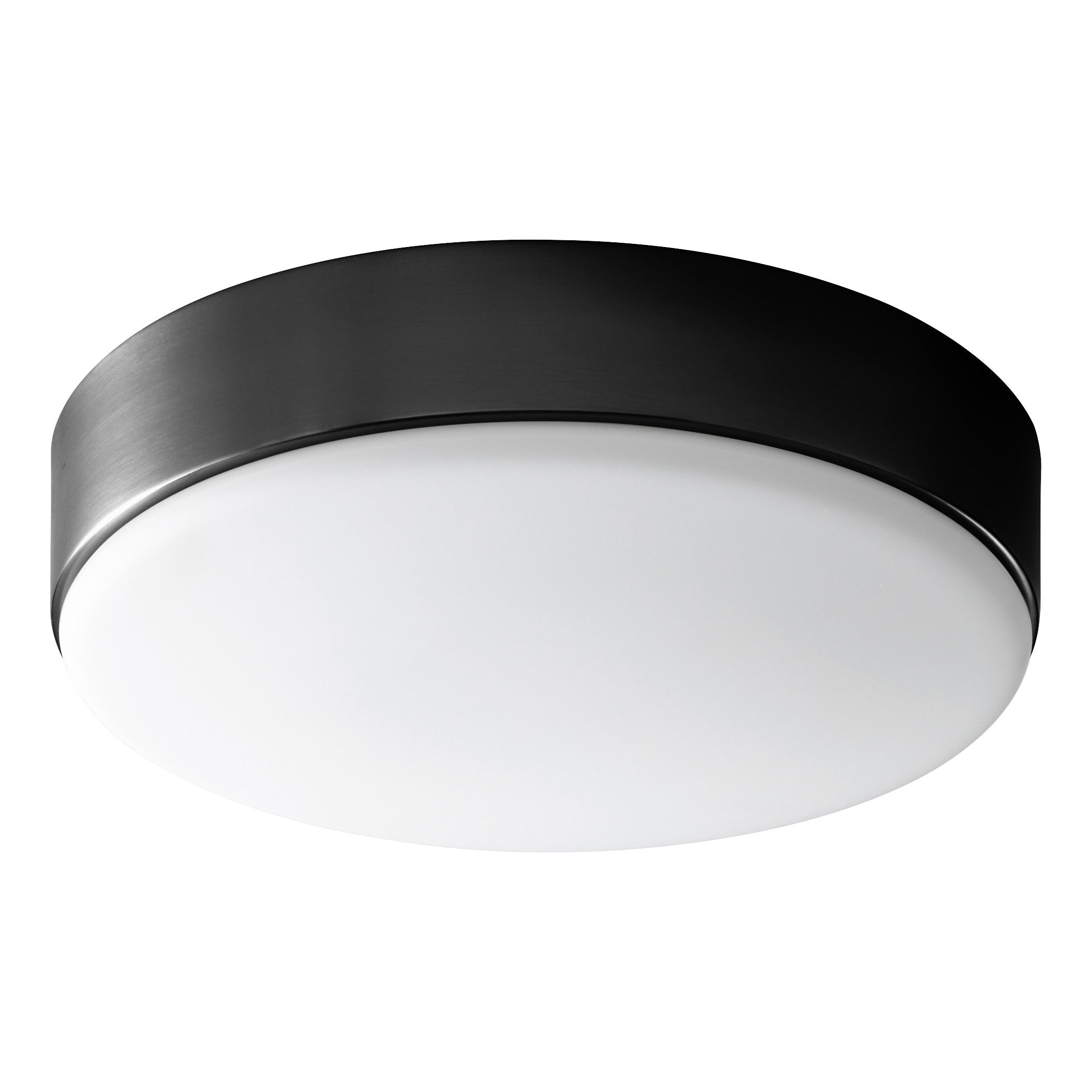 Oxygen Lighting 3-624-27 Ceiling Mount, LED, Black - White Opal Glass