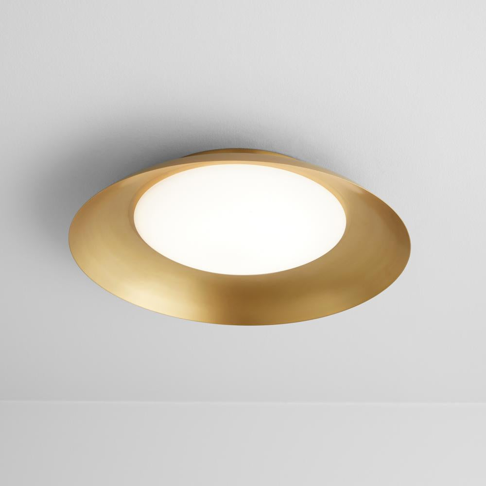 Oxygen Lighting BONGO 3-679-40 Flush Mount - Aged Brass