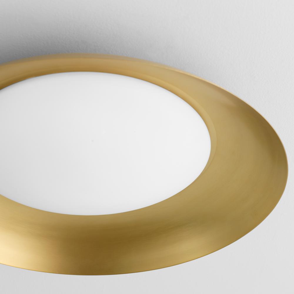 Oxygen Lighting BONGO 3-679-40 Flush Mount - Aged Brass