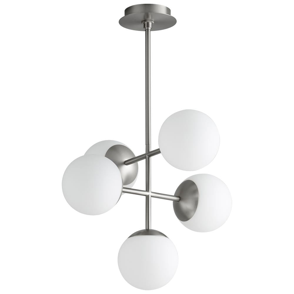 Oxygen Lighting NEBULA 3-680-24 Chandelier Traditional - Satin Nickel