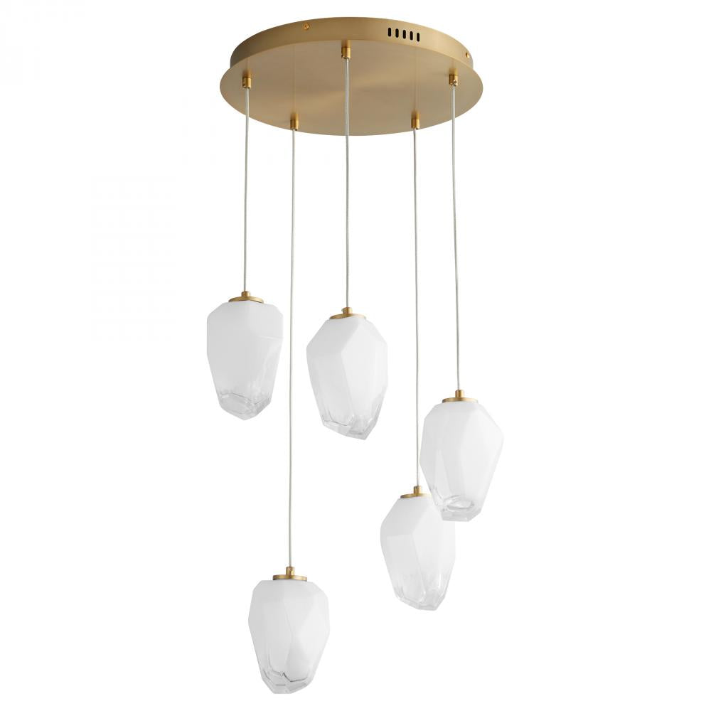 Oxygen Lighting VIVO 3-810-40 Pendant - Aged Brass