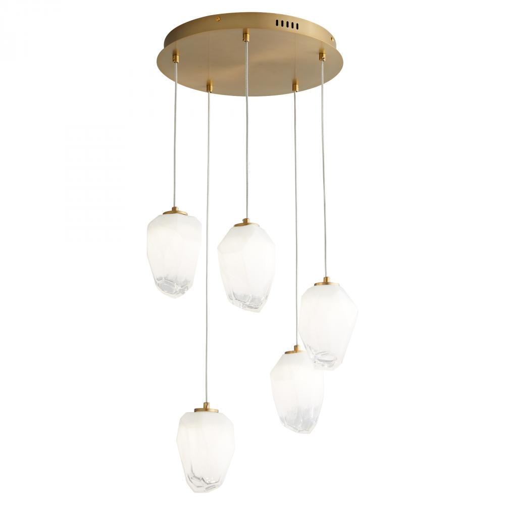 Oxygen Lighting VIVO 3-810-40 Pendant - Aged Brass