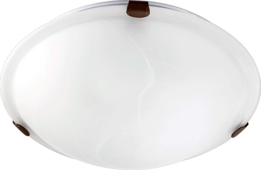 Quorum Lighting 3000-12-86 Flush Mount Traditional - Oiled Bronze