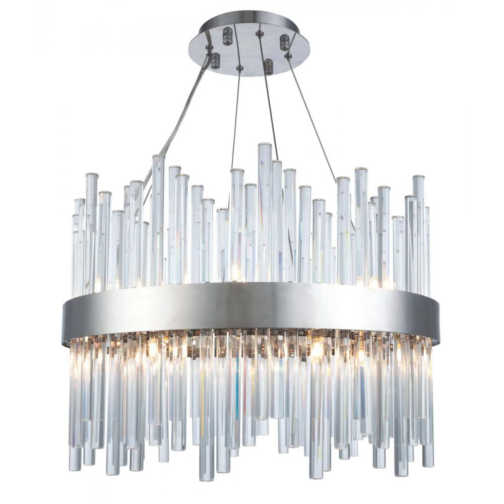 Elegant Lighting DALLAS 3000D20C Chandelier Contemporary - Chrome