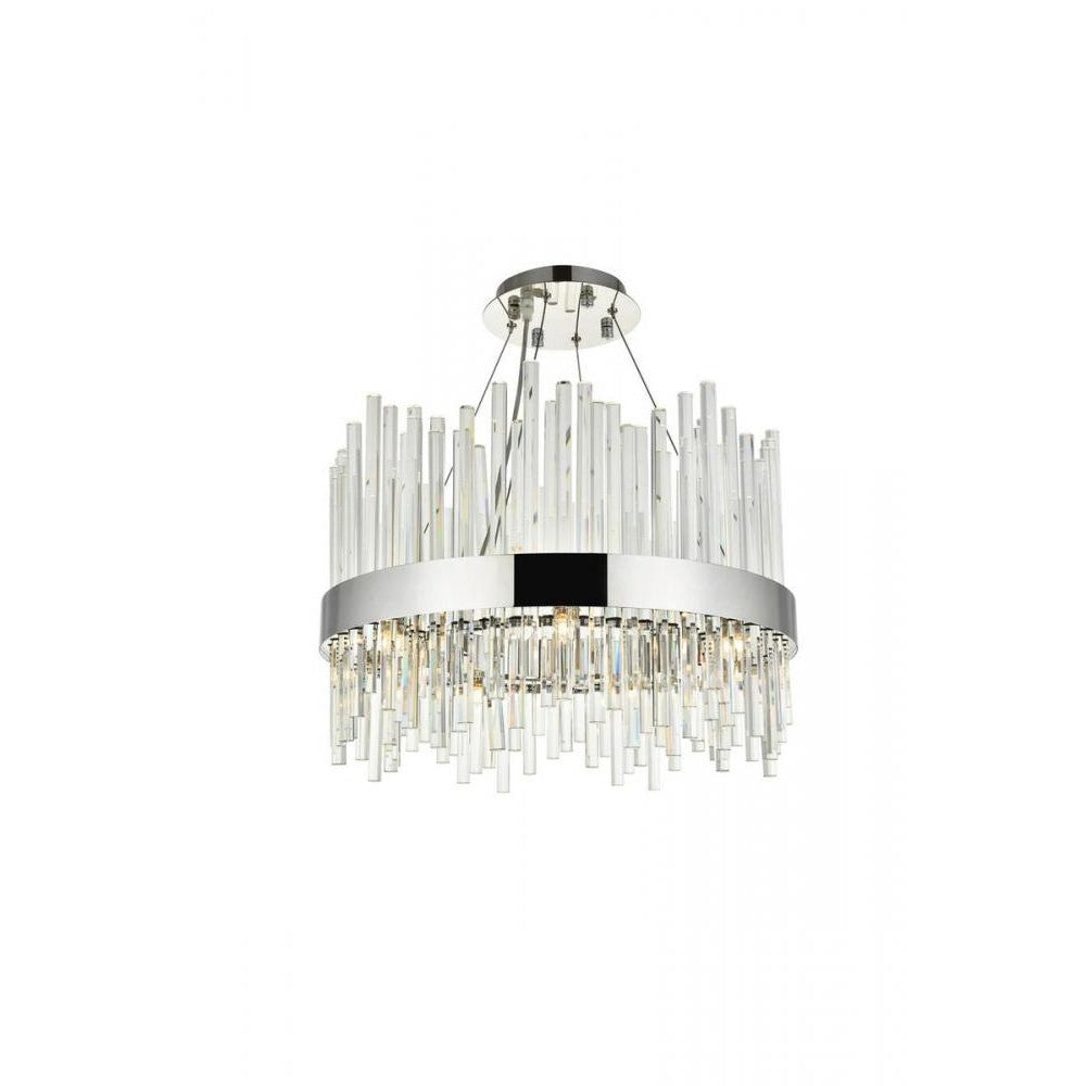 Elegant Lighting DALLAS 3000D20C Chandelier Contemporary - Chrome