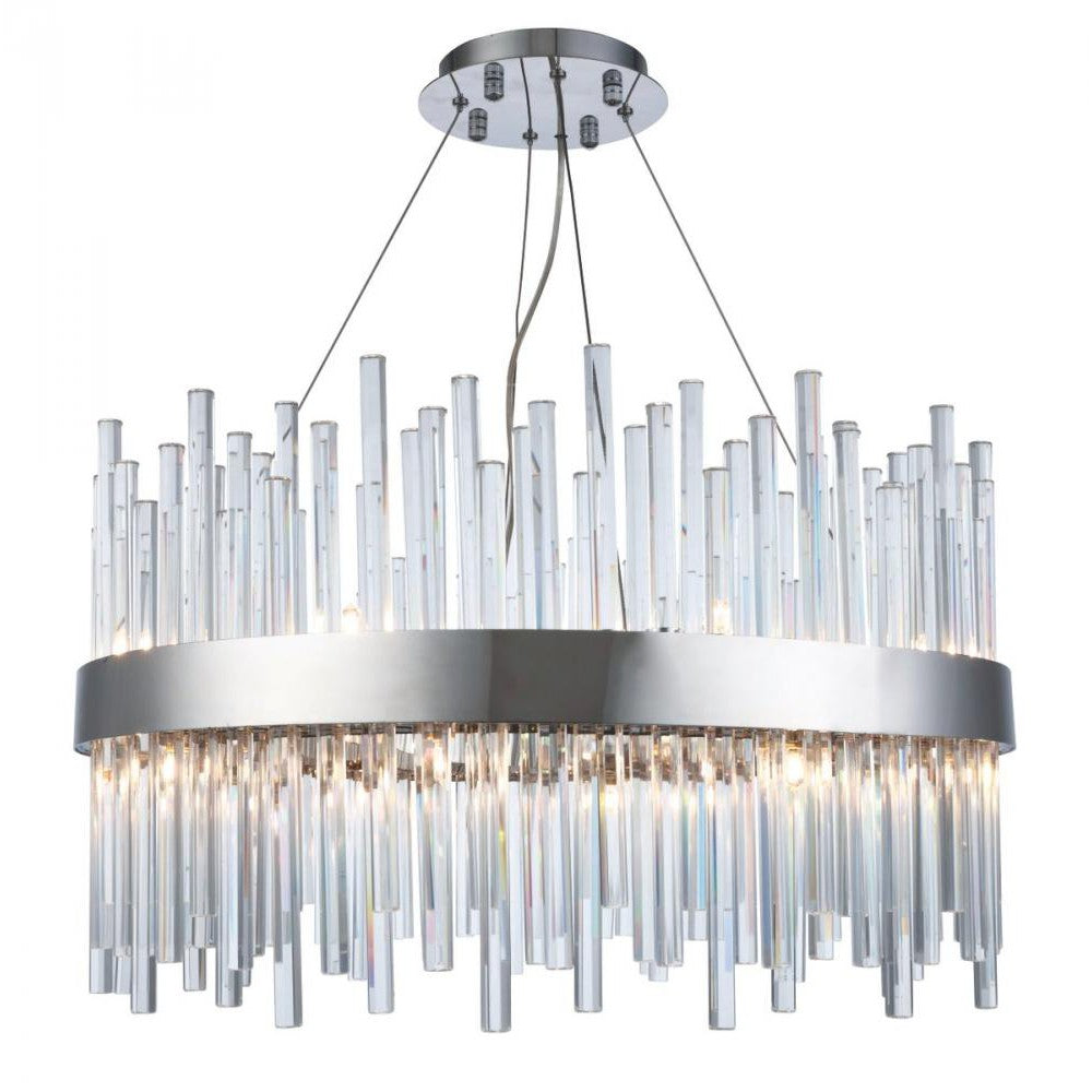 Elegant Lighting DALLAS 3000D25C Chandelier Contemporary - Chrome