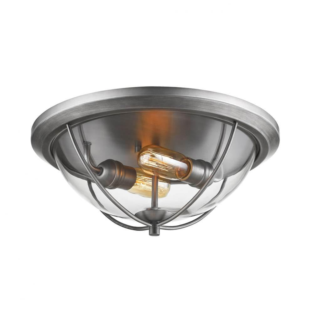 Z-Lite Lighting SILVER 3000F2-OS Flush Mount - Silver