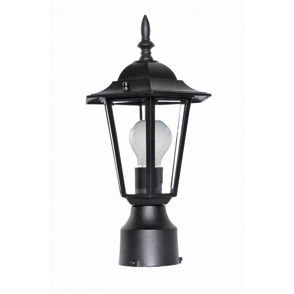 Maxim Lighting 3001CLBK Builder Cast 7 Inch Outdoor Post Lantern – Black