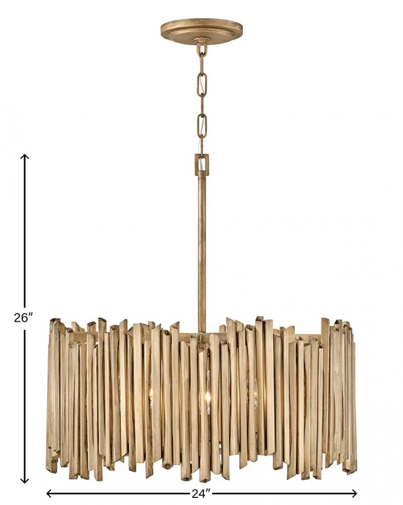 Hinkley Lighting ROCA 30025BNG Chandelier Modern - Burnished Gold