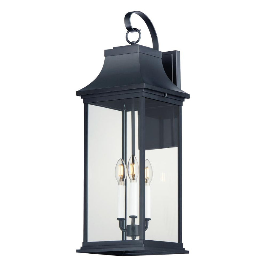 Vicksburg 9.5 Inch Outdoor Hanging Lantern – Black