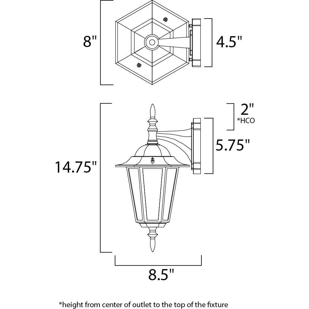 Maxim Lighting BUILDER CAST 3002CLWT Exterior Americana - White