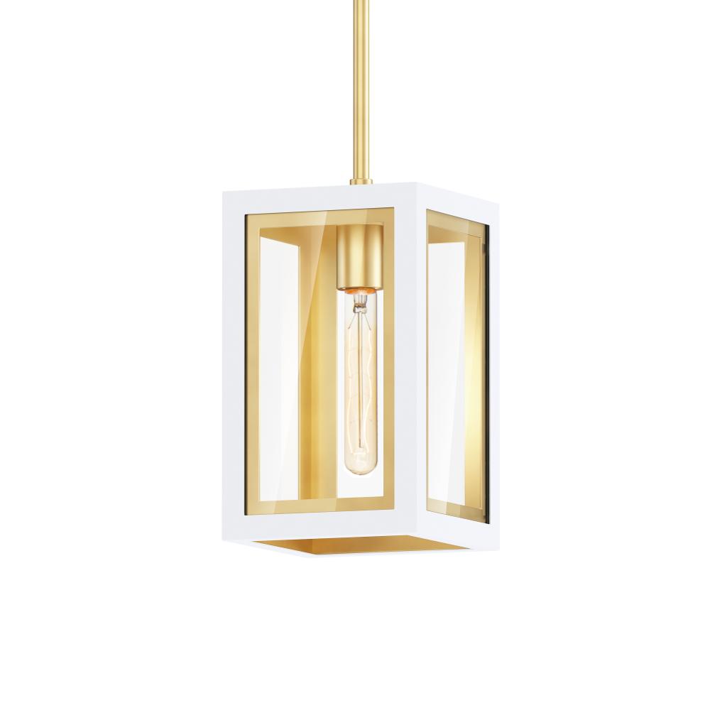 Neoclass-Outdoor Pendant - White/Gold