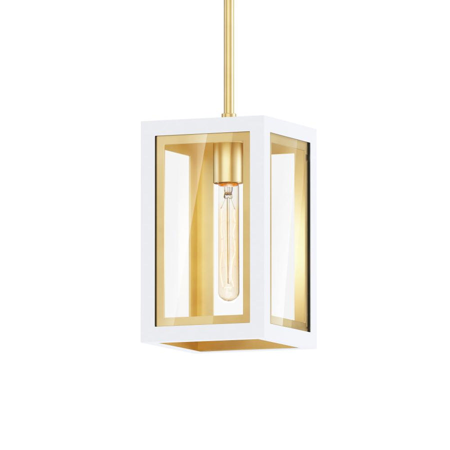 Neoclass-Outdoor Pendant - White/Gold