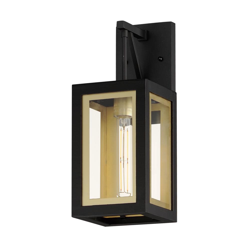 Neoclass 6 Inch Outdoor Wall Lantern – Black / Gold