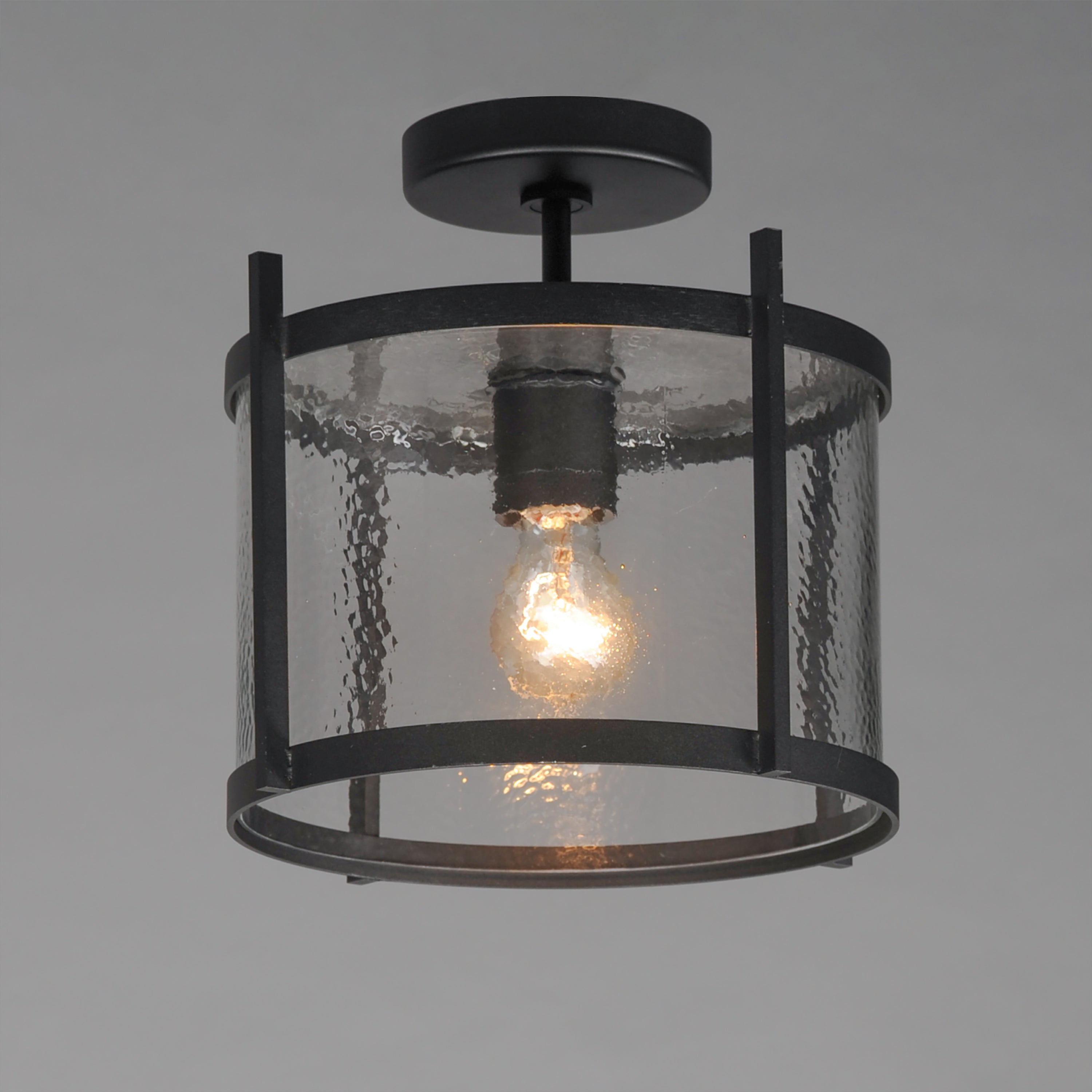 12 Inch Outdoor Flush Mount – Black