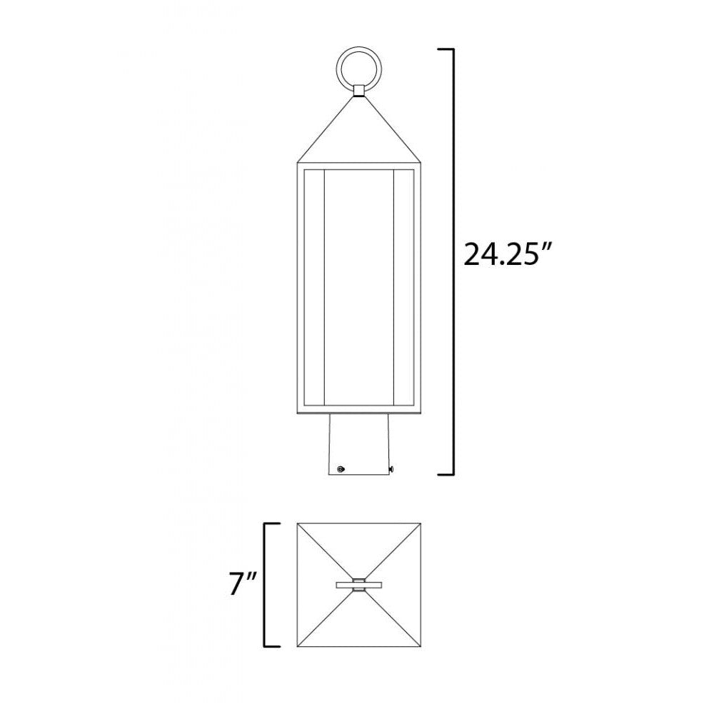 Maxim Lighting ALDOUS 30070SWBK Exterior - Black