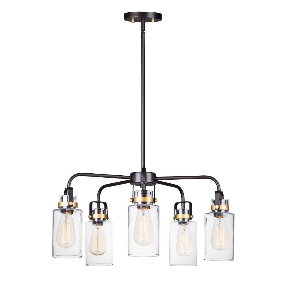 Magnolia Inch 5 Light Pendant – Bronze / Gold