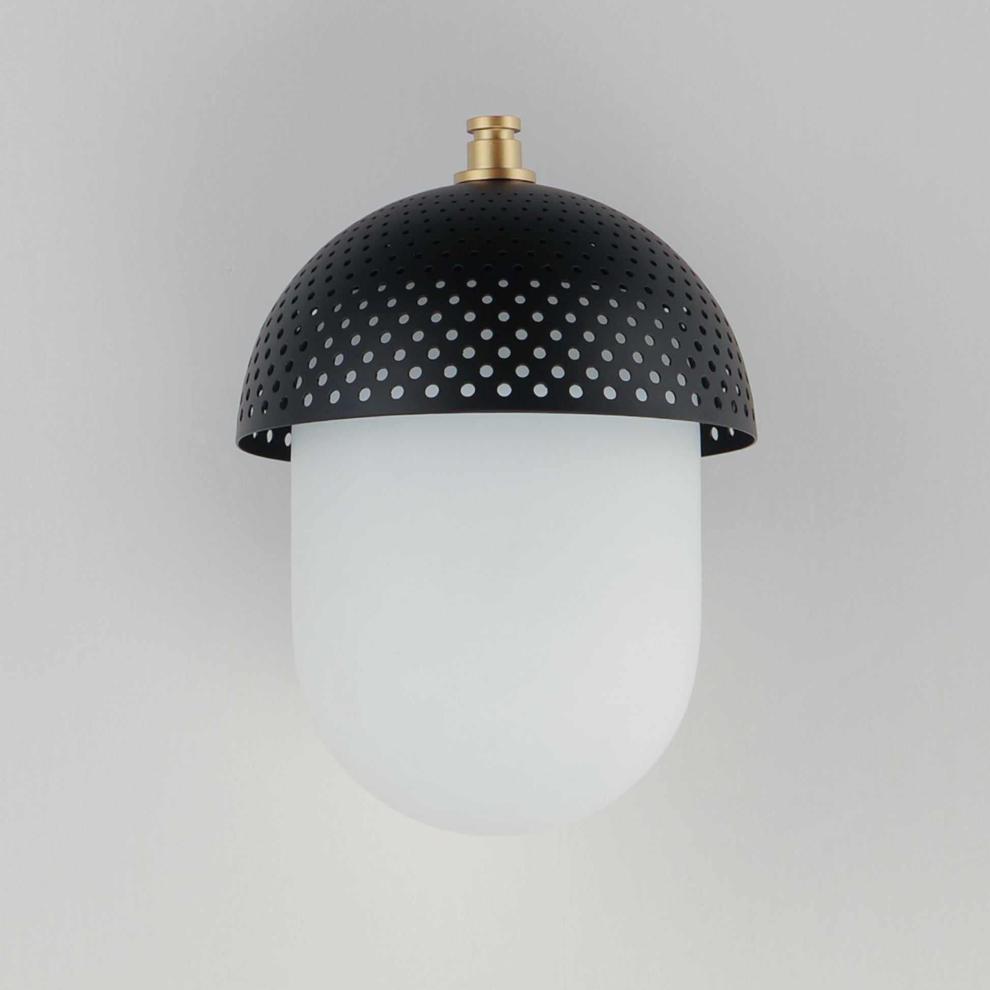 Perf Outdoor Wall Mount Light - Black + Gold