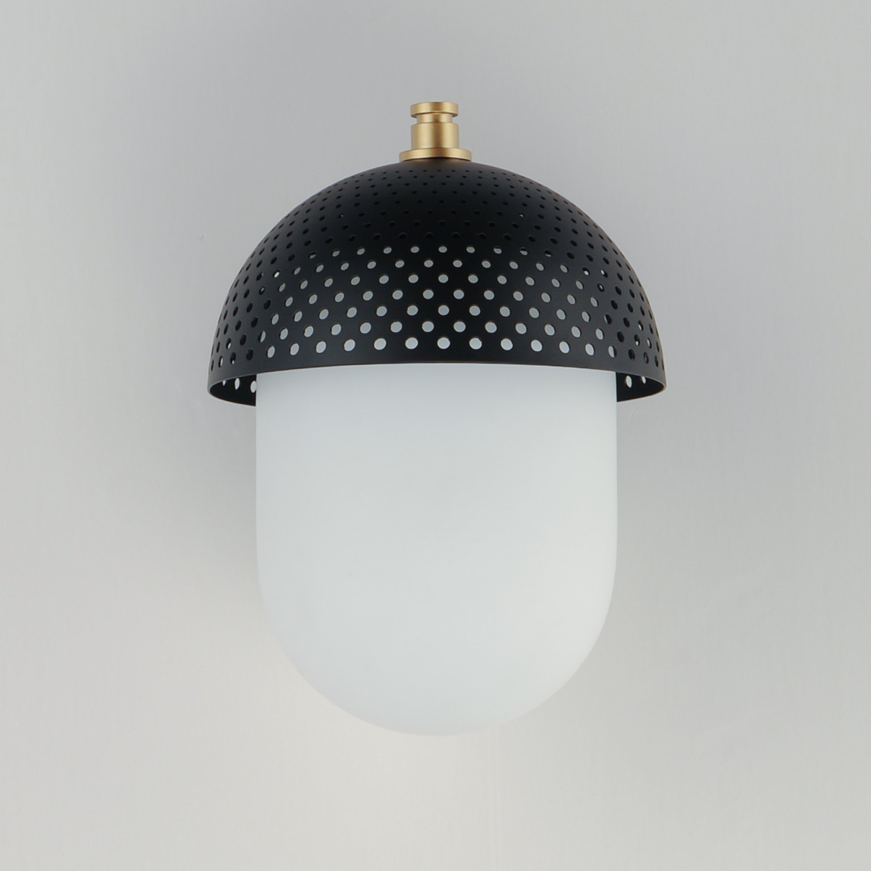 Perf Outdoor Wall Mount Light - Black + Gold