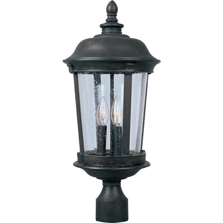 10 Inch Outdoor Post Lantern – Bronze