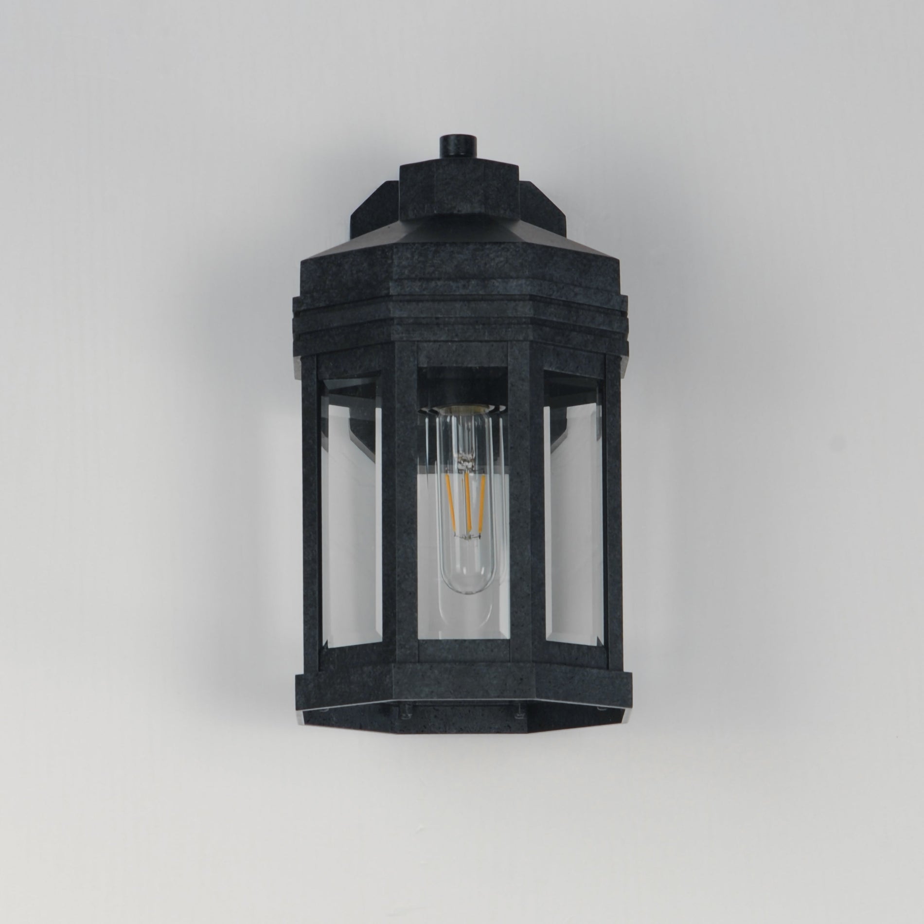 Maxim Lighting 30221CLBKP Wright 7 Inch Outdoor Wall Lantern – Black Patina