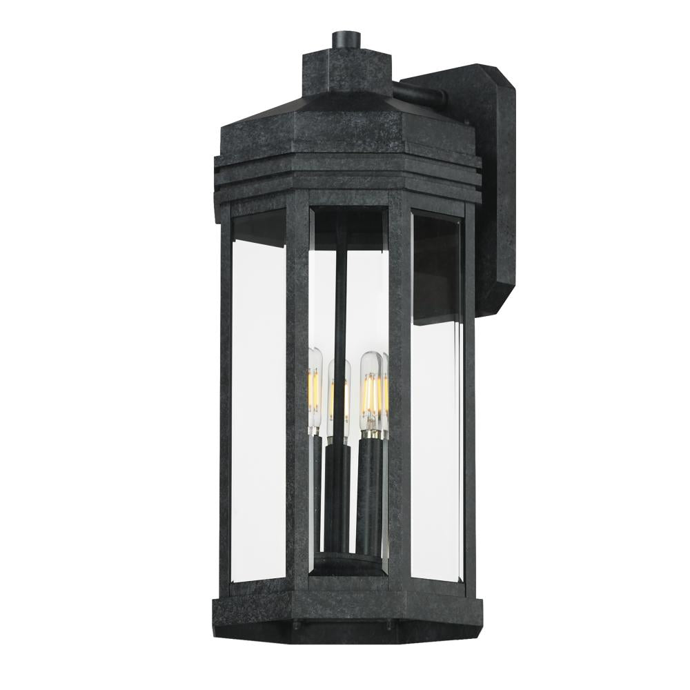 Wright 9 Inch Outdoor Wall Lantern – Black Patina