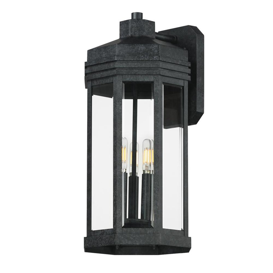 Wright 9 Inch Outdoor Wall Lantern – Black Patina