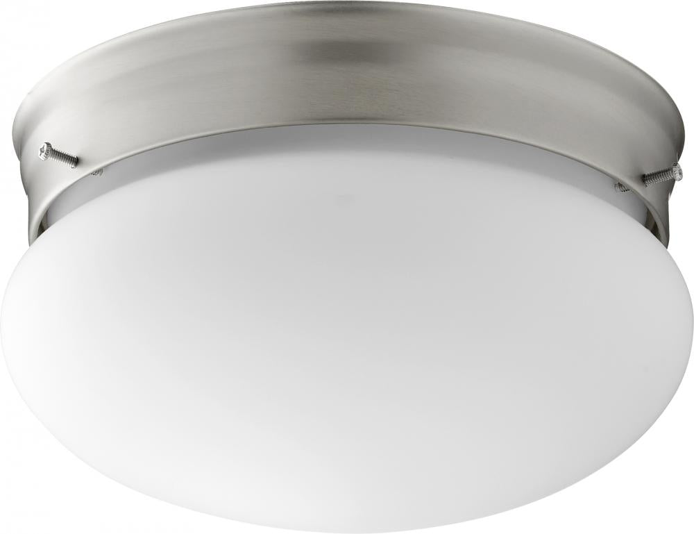 Quorum Lighting 3023-8-65 Flush Mount Traditional - Satin Nickel W Satin Opal