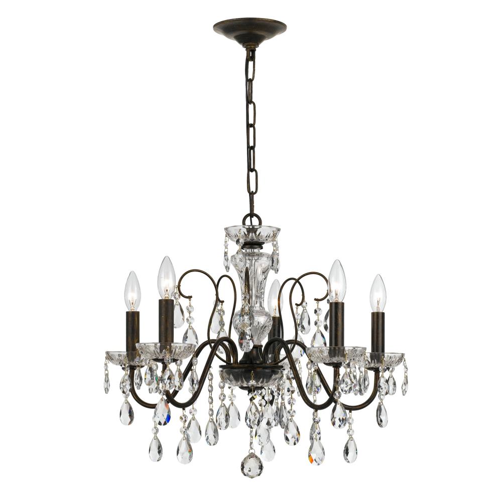 Crystorama BUTLER 3025-EB-CL-MWP Chandelier Contemporary - English Bronze