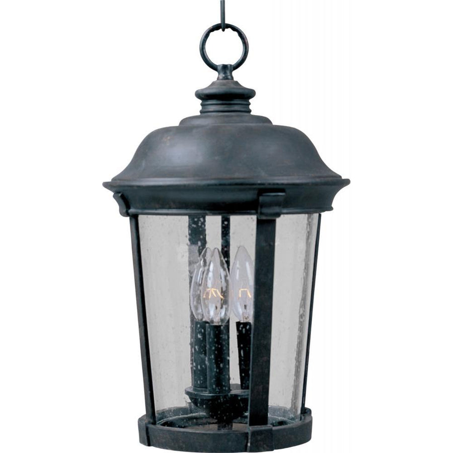 Dover DC 12 Inch Outdoor Hanging Lantern – Bronze
