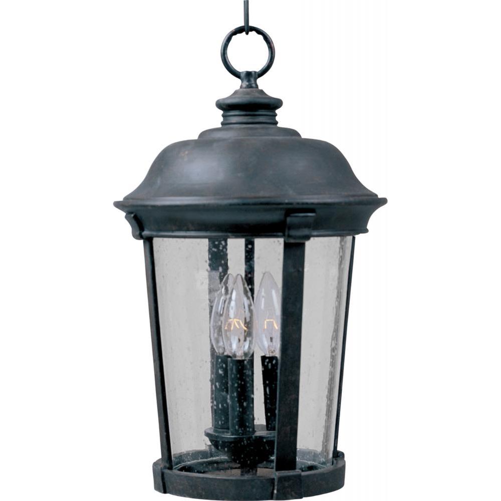 Dover DC 12 Inch Outdoor Hanging Lantern – Bronze