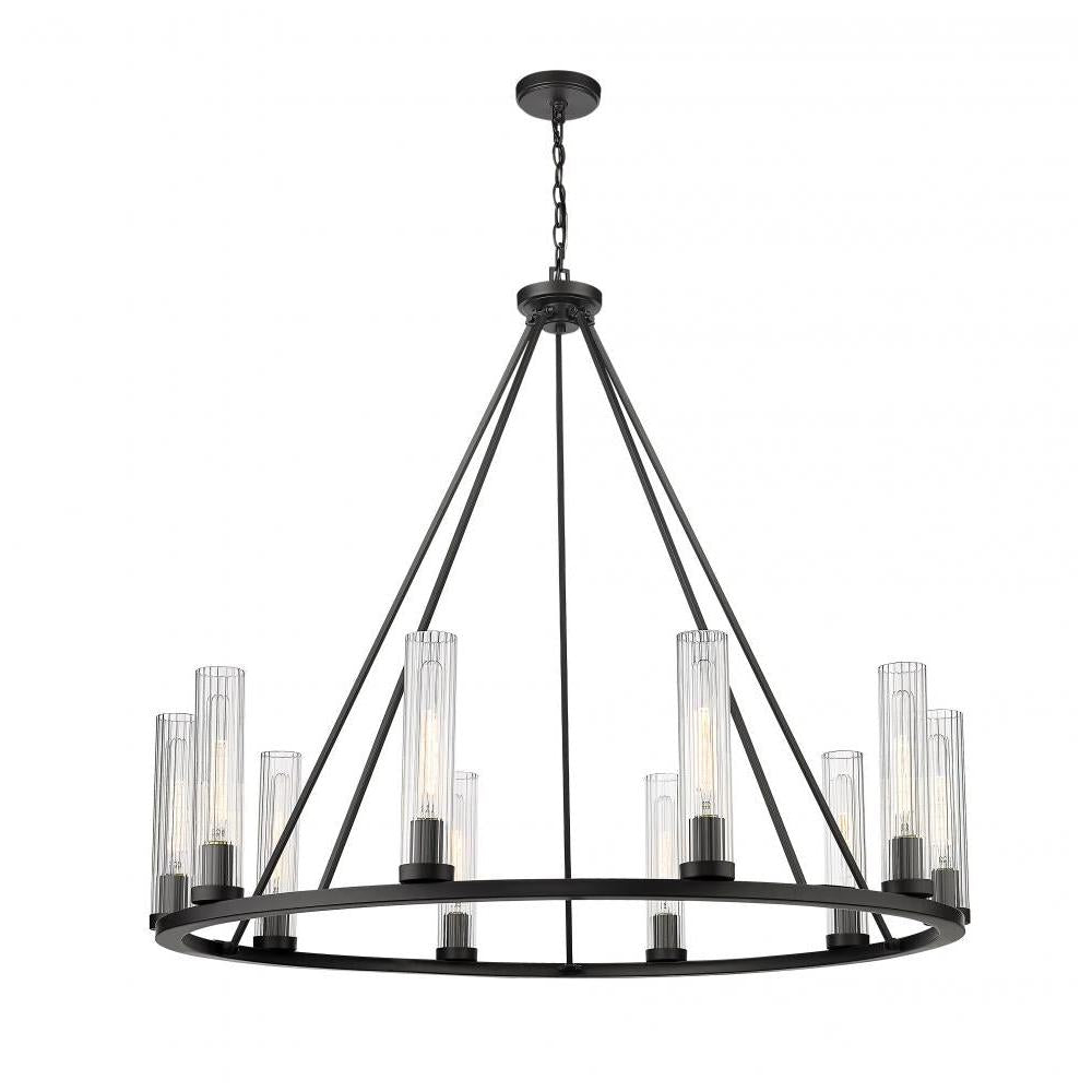 10 Light Chandelier-Clear