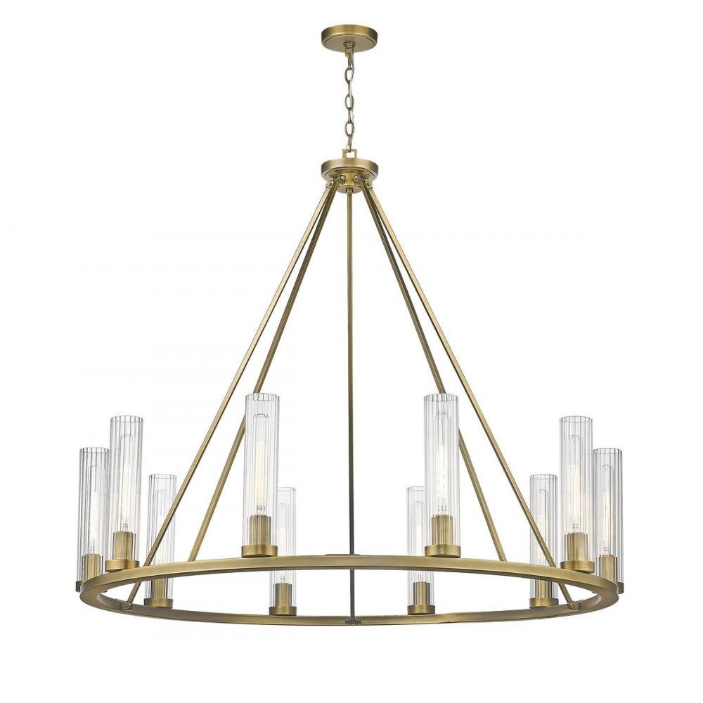 10 Light Chandelier-Clear
