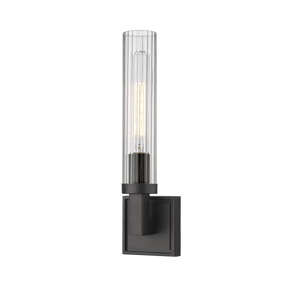 1 Light Wall Sconce-Clear