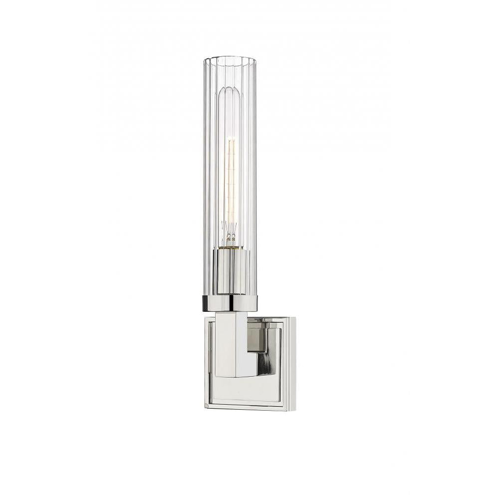 1 Light Wall Sconce-Clear