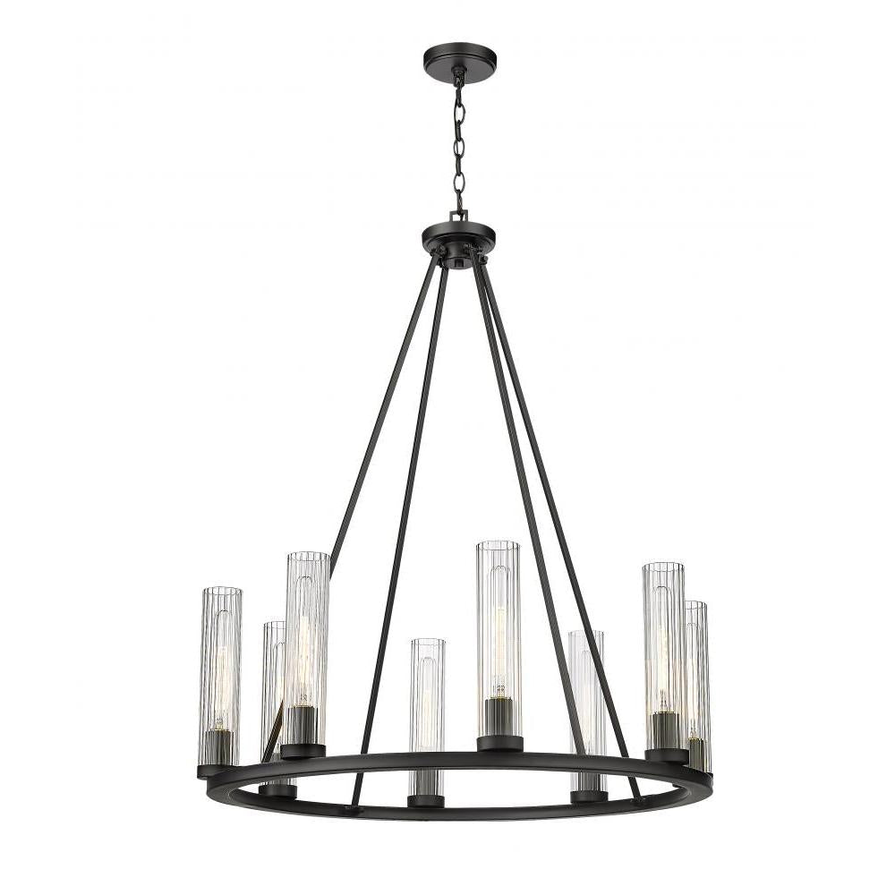 8 Light Chandelier-Clear
