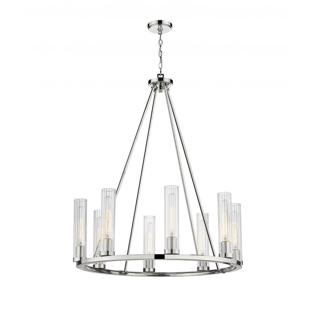 8 Light Chandelier-Clear
