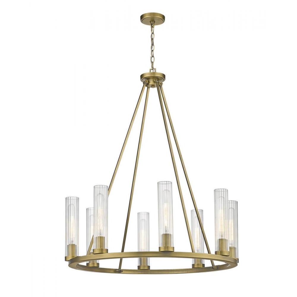 8 Light Chandelier-Clear
