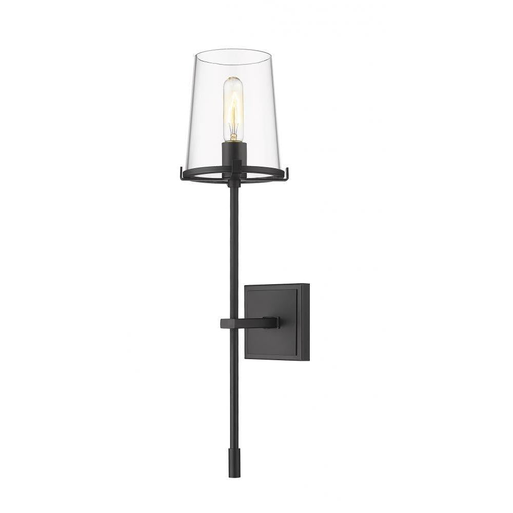 1 Light Wall Sconce-Clear
