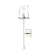 1 Light Wall Sconce-Clear