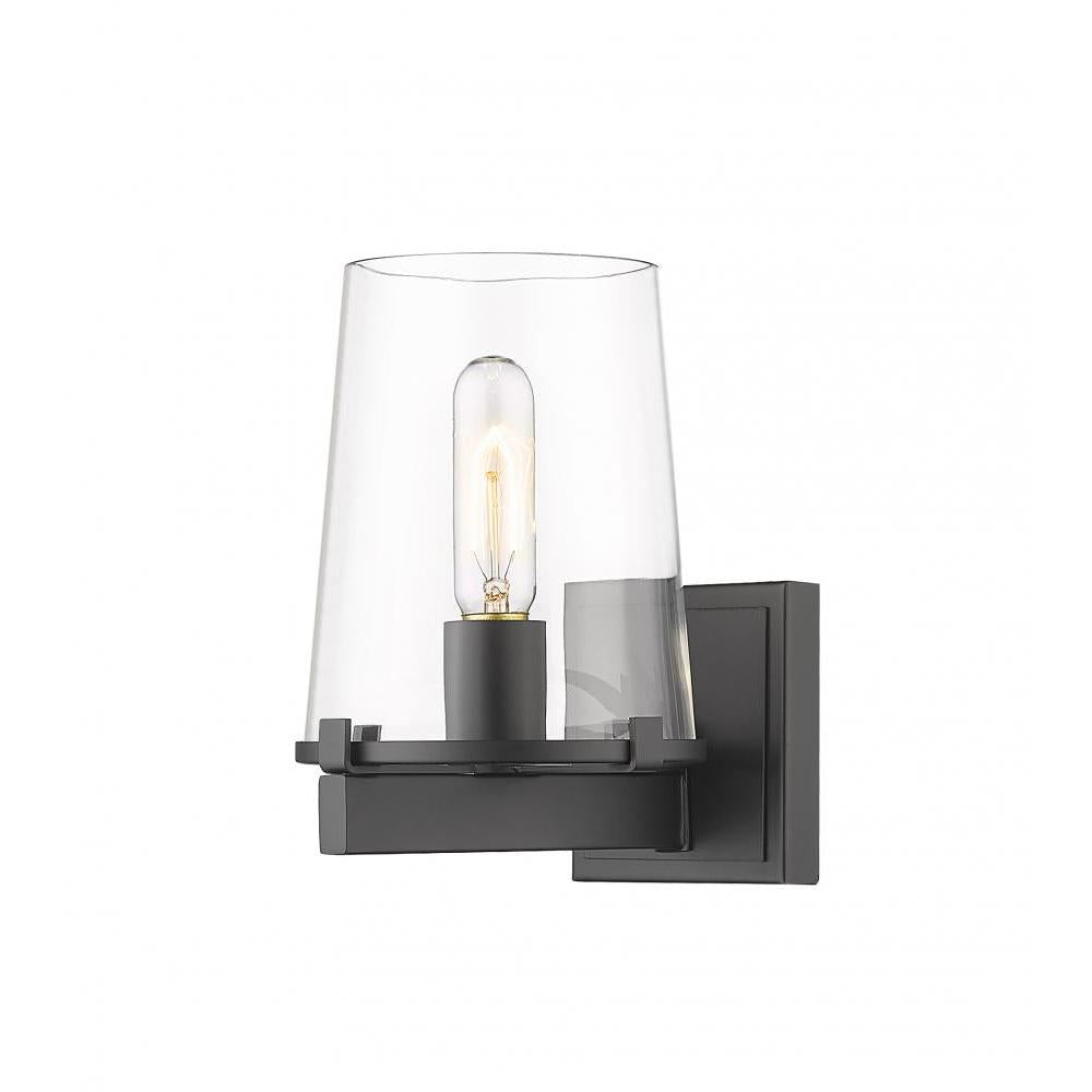 1 Light Wall Sconce-Clear