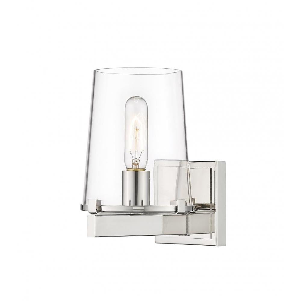 1 Light Wall Sconce-Clear