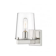 1 Light Wall Sconce-Clear
