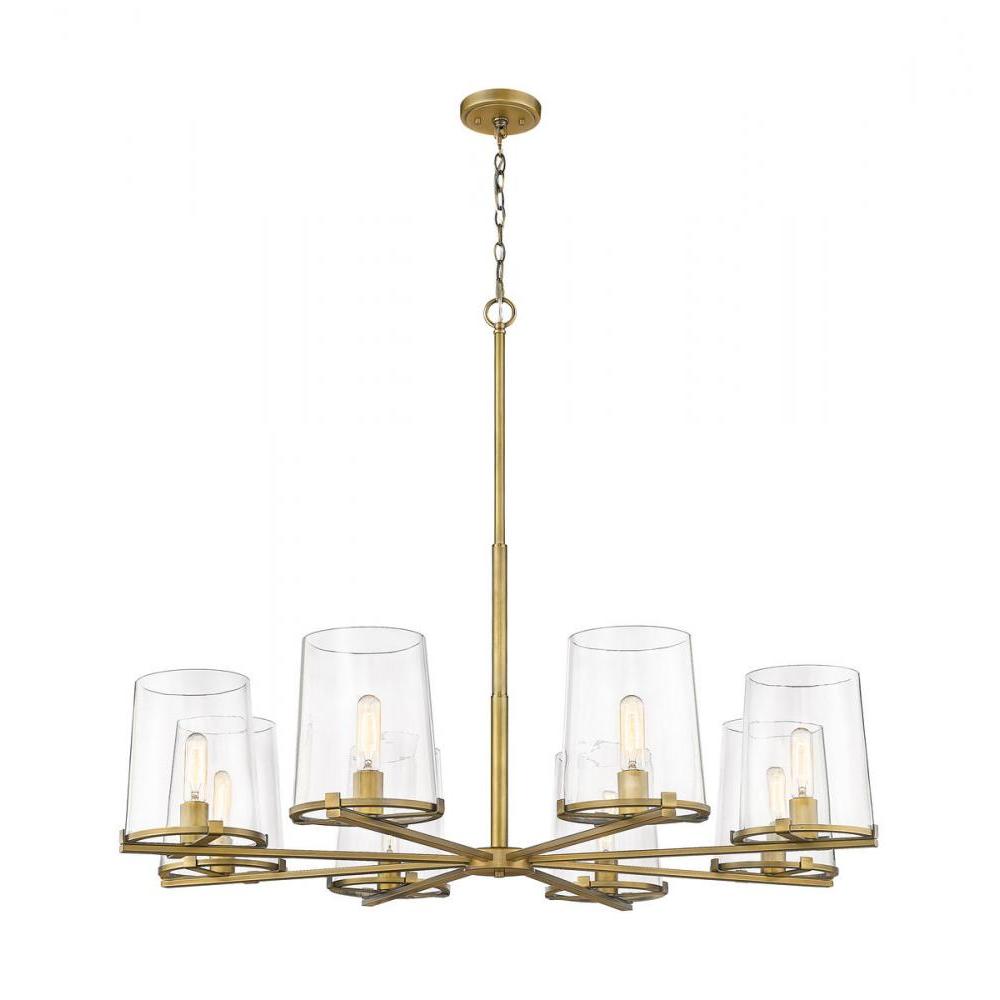 8 Light Chandelier-Clear